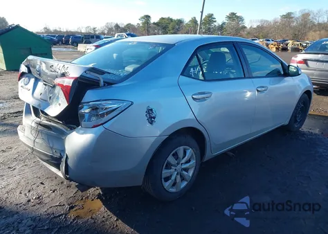 2014 Toyota Corolla Le из США, поврежденный, VIN 5YFBURHE2EP119988